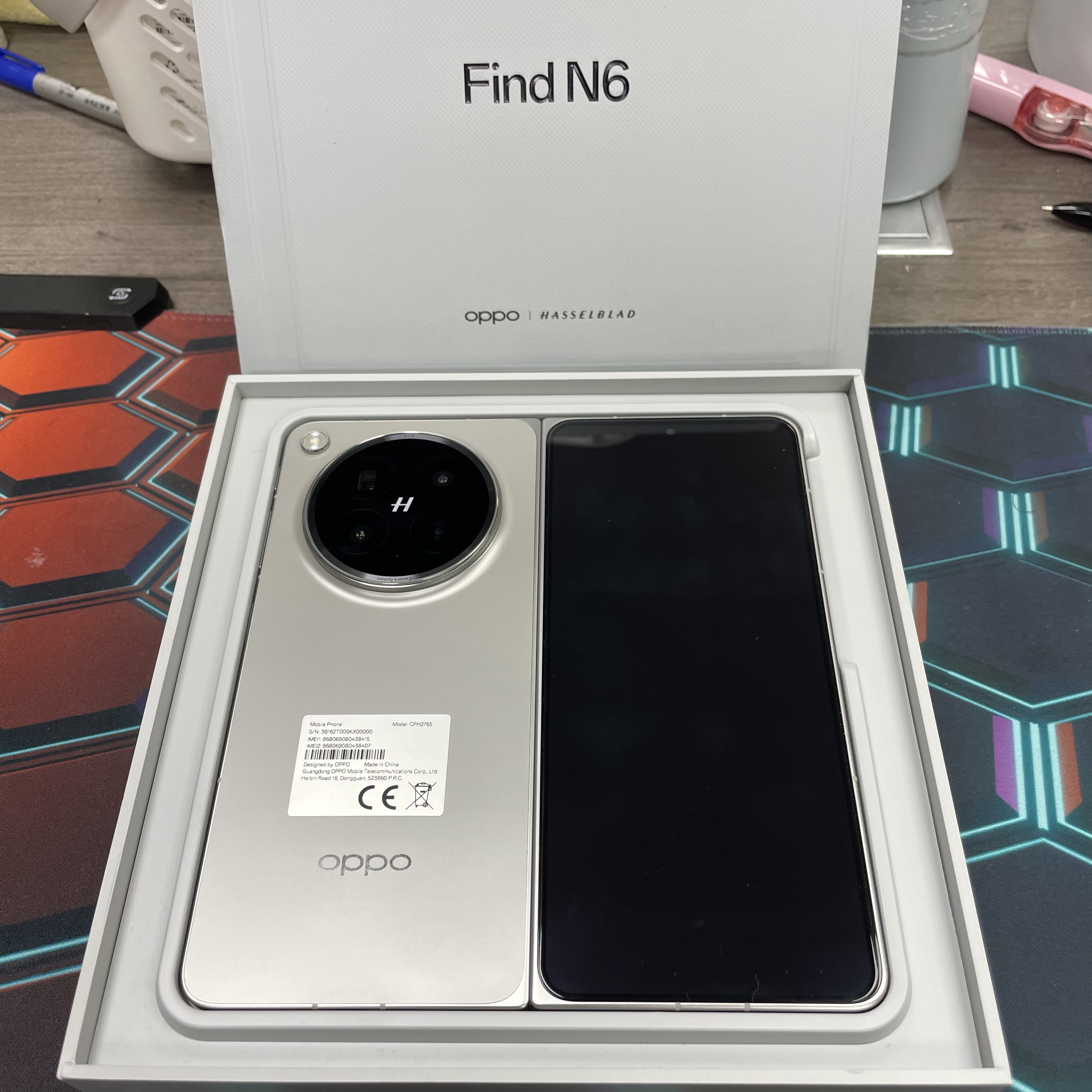 *6671 OPPO Find N6 完美機 16+512GB 灰色 gray
