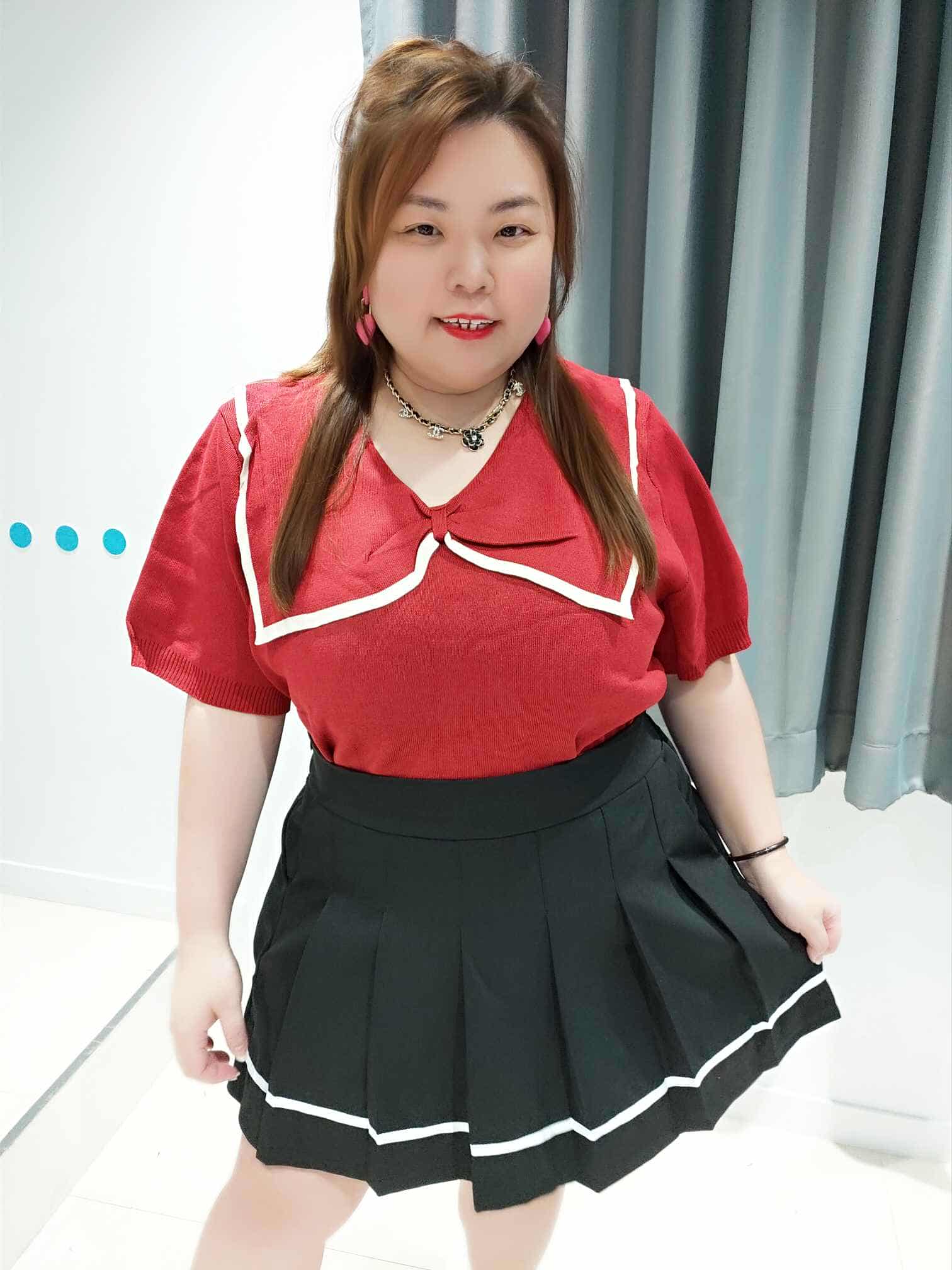 DSB07 蝴蝶结大领设计针织上衣