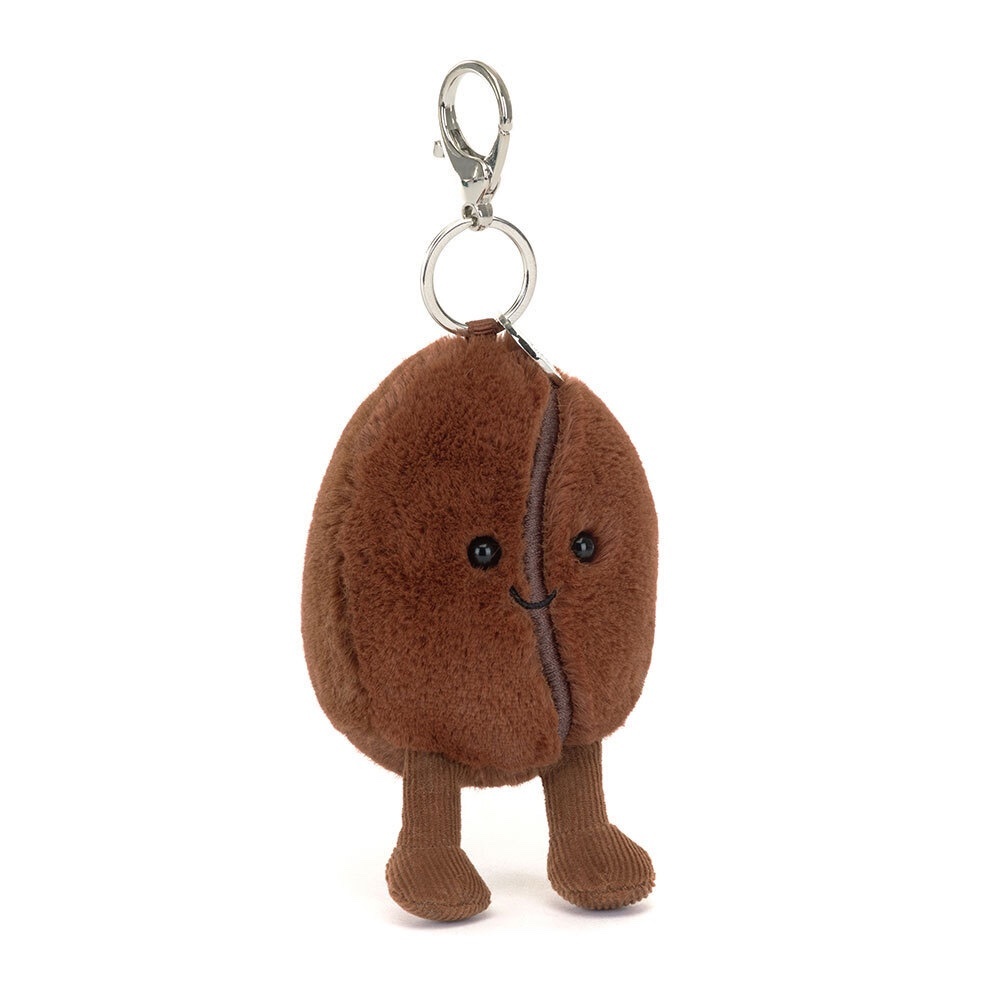 JELLYCAT Amuseables Coffee Bean Bag Charm 趣味咖啡豆鎖匙扣