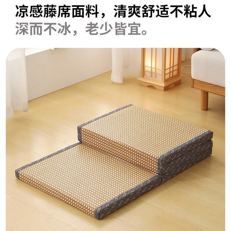 日式榻榻米椰棕摺疊地墊 墊子打地鋪加厚午睡床褥 睡房涼蓆