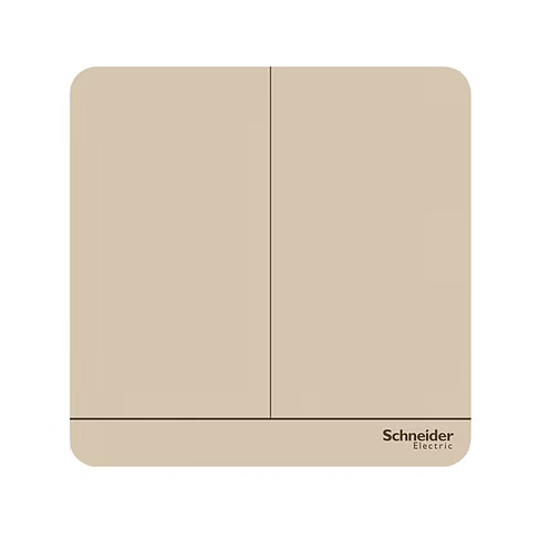 施耐德 AvatarOn 沉醉金 2位單控 帶指示燈 開關掣