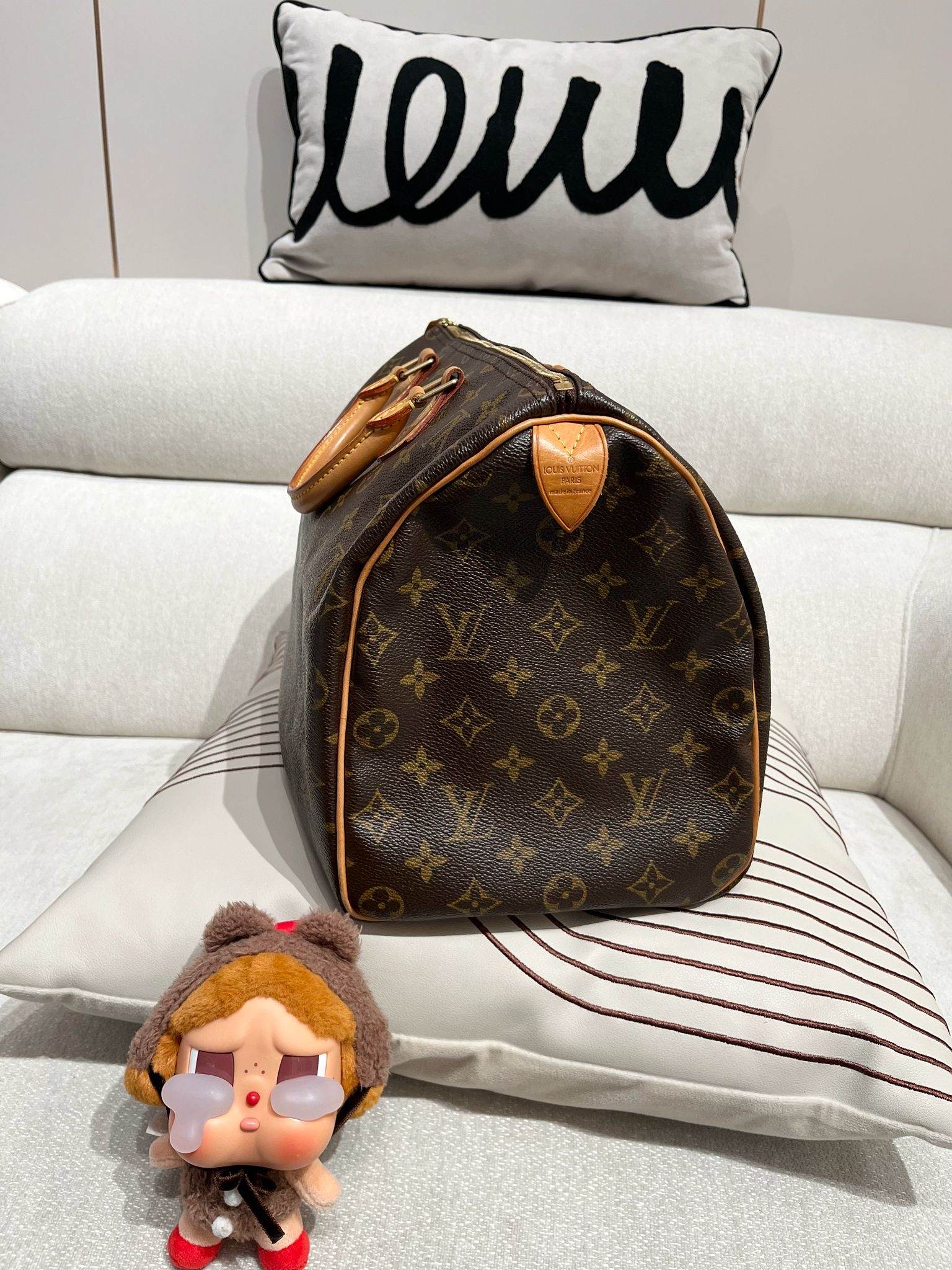 Lv speedy 35 monogram  100%Authentic,93%new ✅key lock✅dust bag 