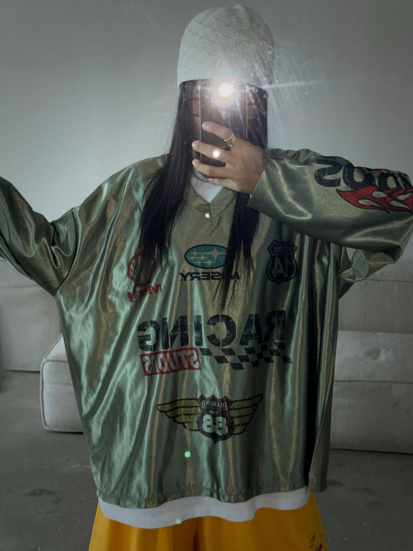 Racing car printed top