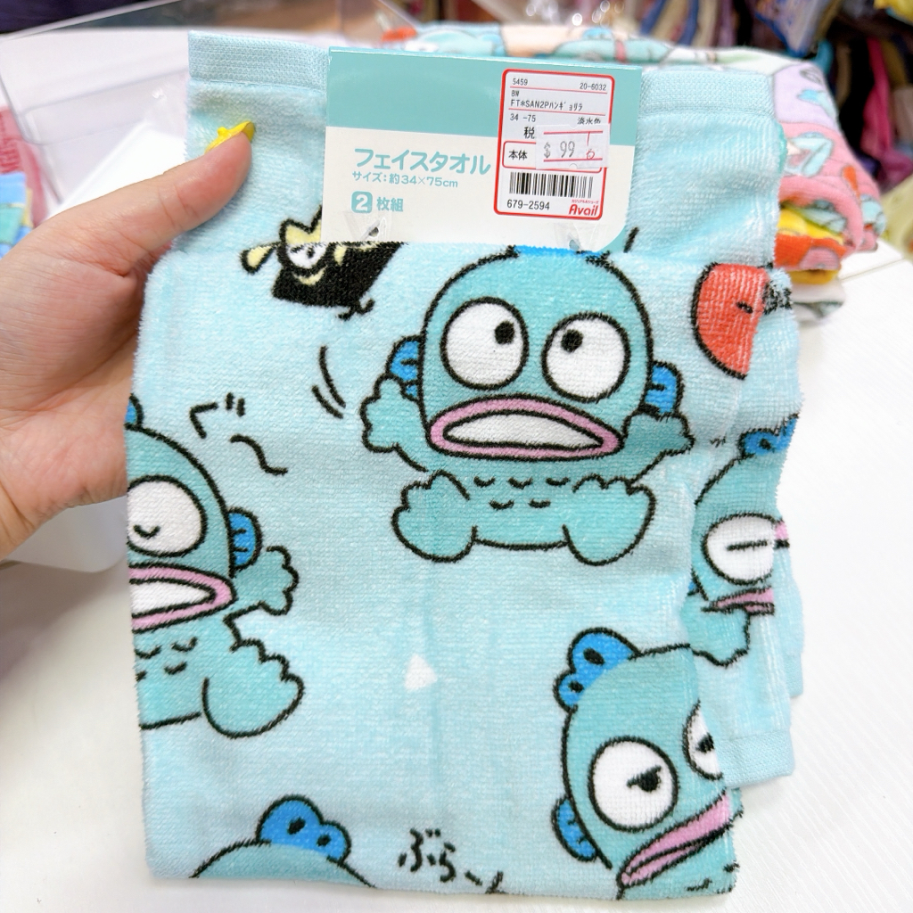 日本直送日本版Sanrio 超多角色新款34×75 cm長毛巾一套兩條