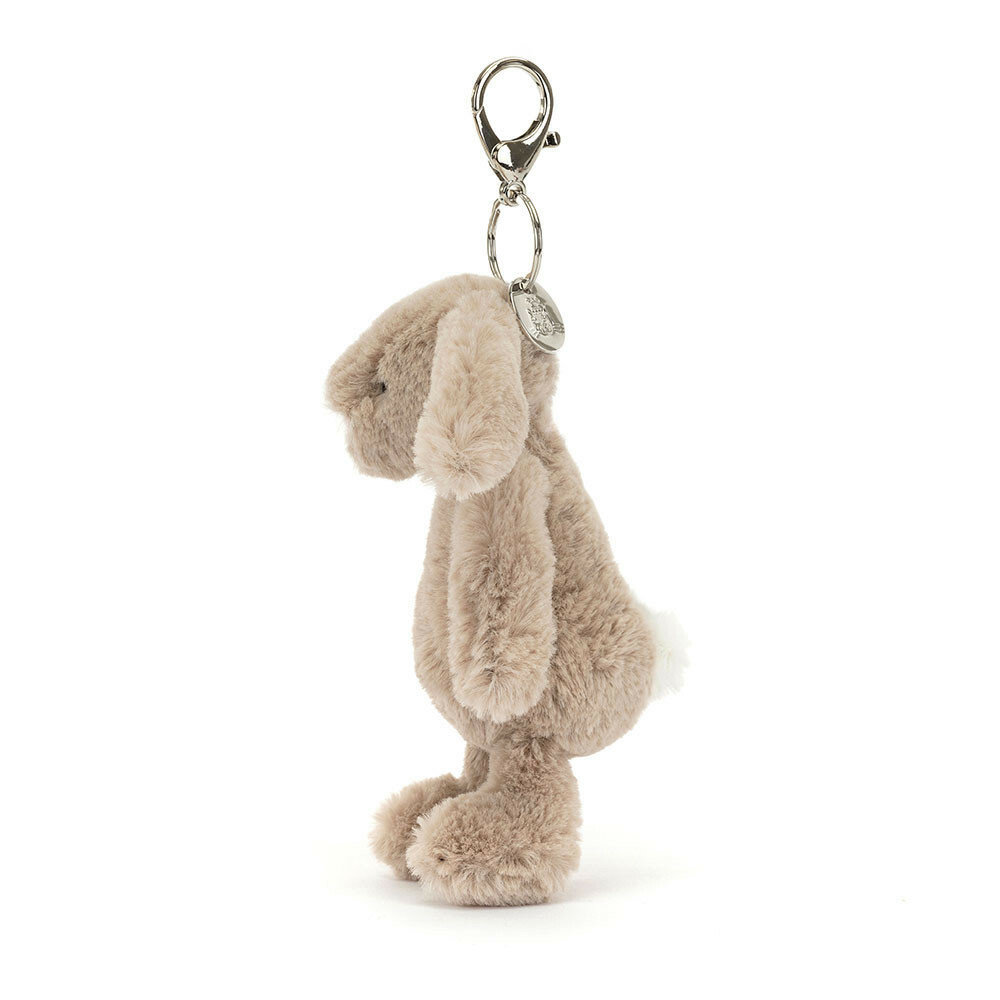 JELLYCAT Bashful Beige Bunny Bag Charm 純色卡其兔兔鎖匙扣