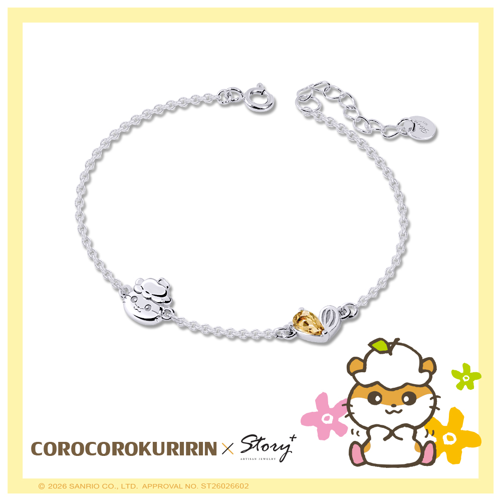 📦訂購 台灣限定 STORY 故事銀飾 X 三麗鷗 Sanrio Coro Coro Kuririn 經典系列 CK鼠 可樂鈴晶鑽純銀手鏈