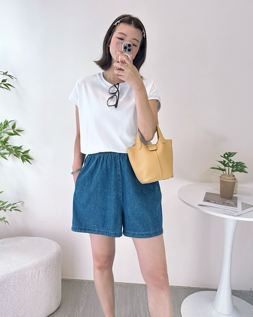 超薄夏日必備牛仔短褲 3色