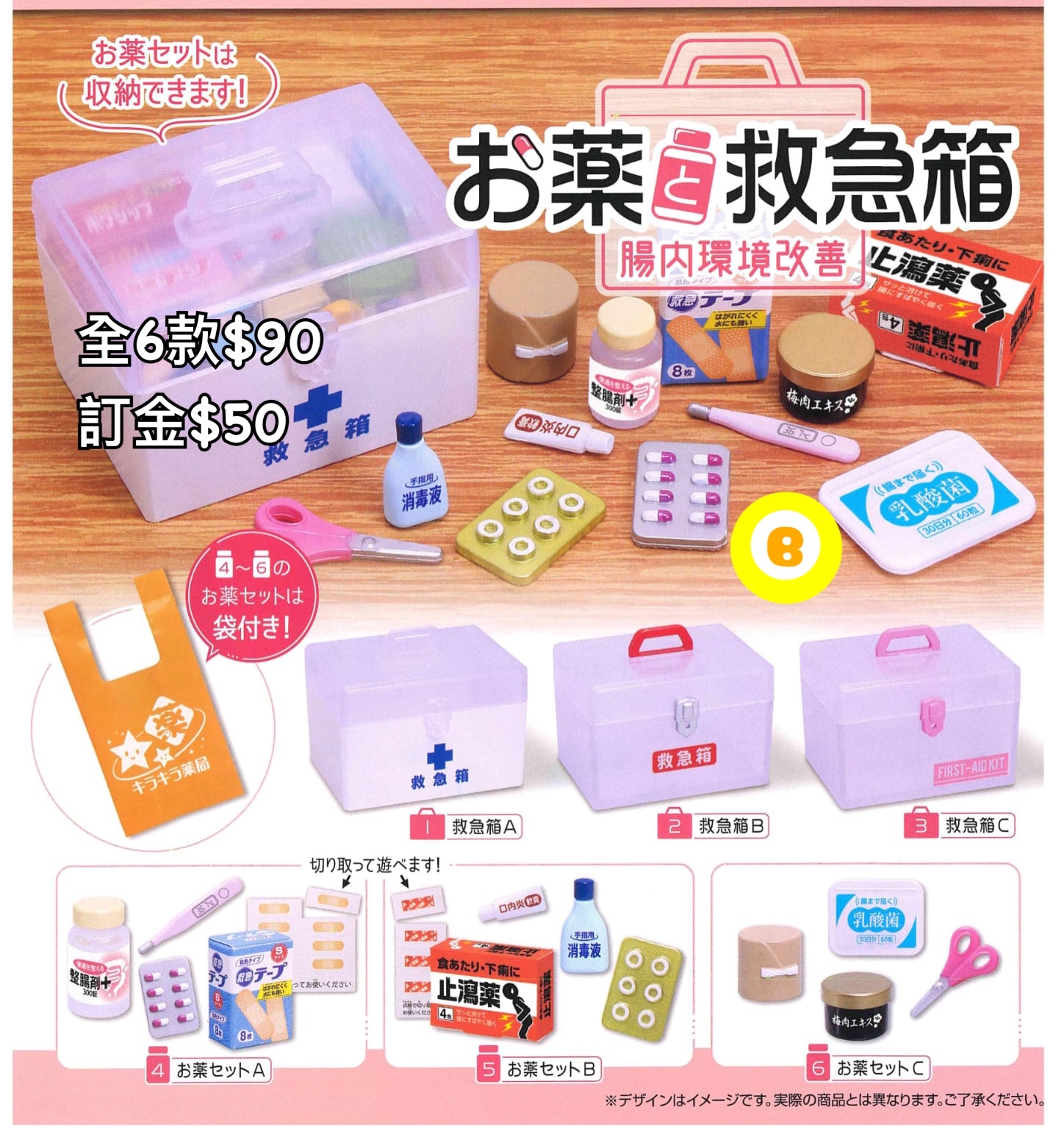 Preorder預訂7/2026年藥箱扭蛋