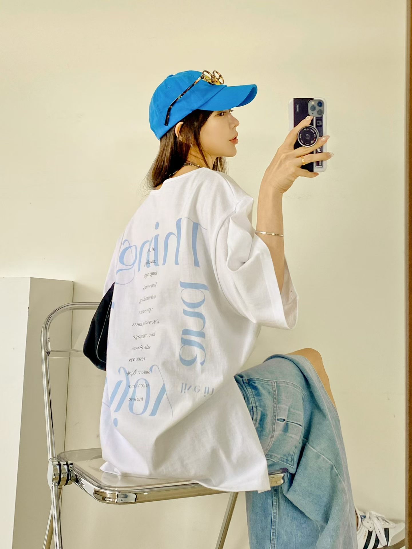 NB28 領口一劃淨色Tee 