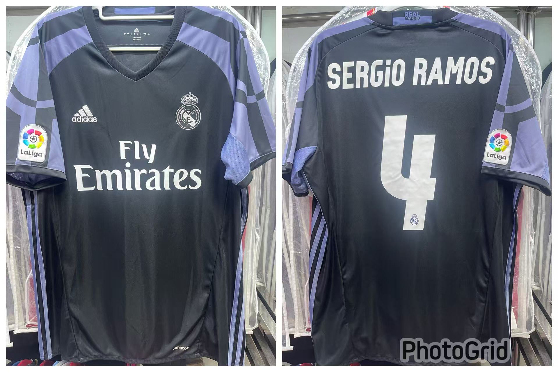 2016-17 Real Madrid 3rd Shirt #4 SERGIO RAMOS Size L