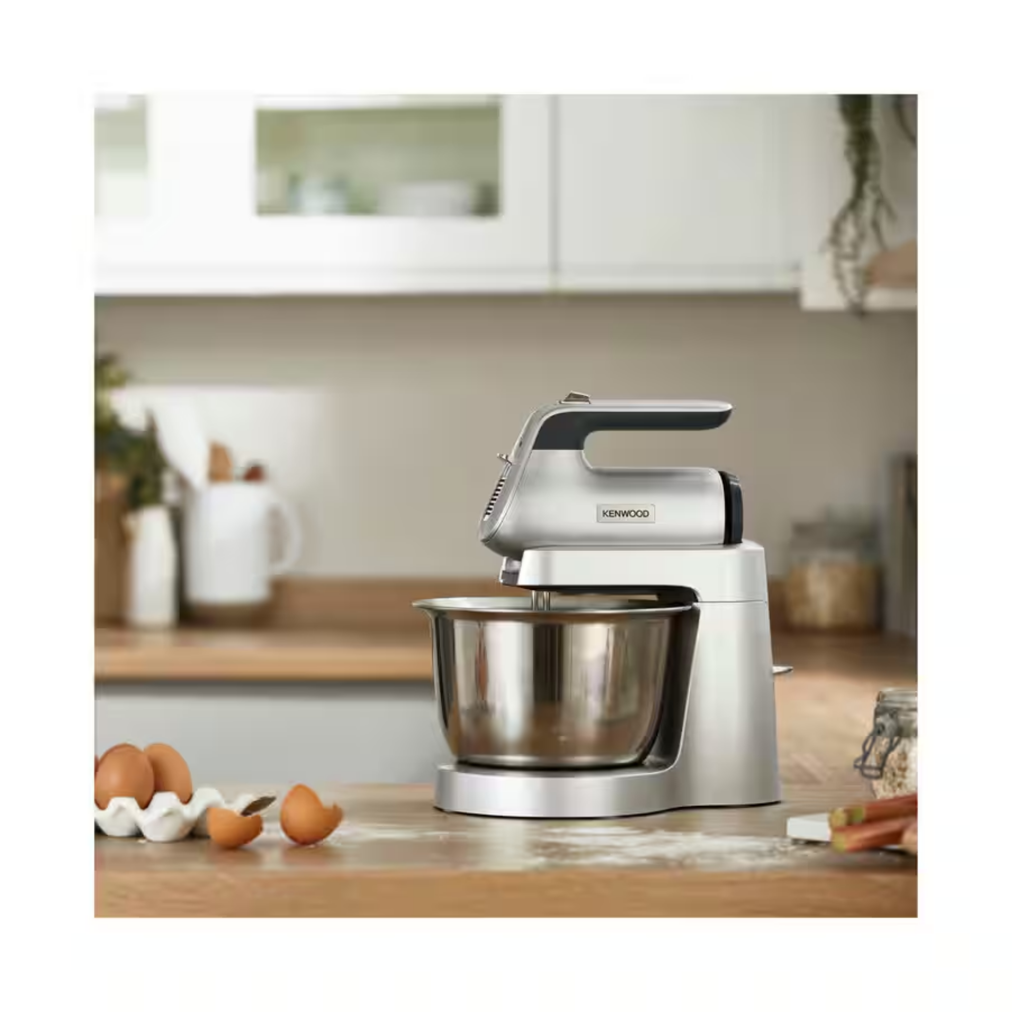 Kenwood 3.5L 650W Chefette Hand Mixer with Bowl Silver (HMP54.000SI)