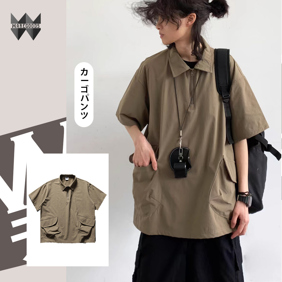 W021半開胸口袋polo衫