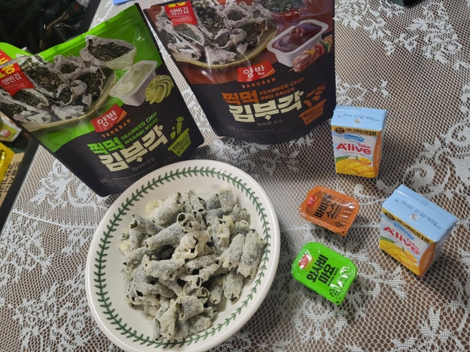 韓國 Dongwon 點醬 酥脆海苔片 2包 / 套｜BBQ烤肉味 / Wasabi 芥末味