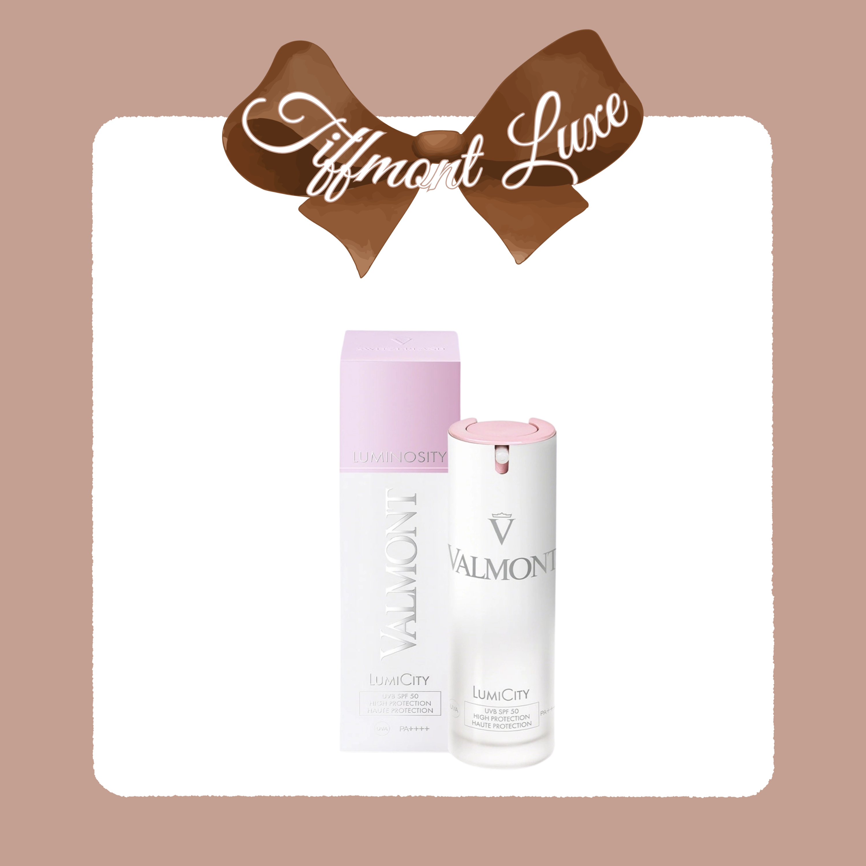 Valmont LumiCity 煥顏防曬乳 SPF50/PA++++ 粉紅防曬