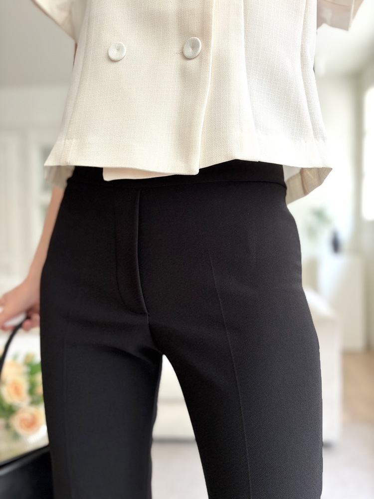 Pull-On Stretch Pants (Black)