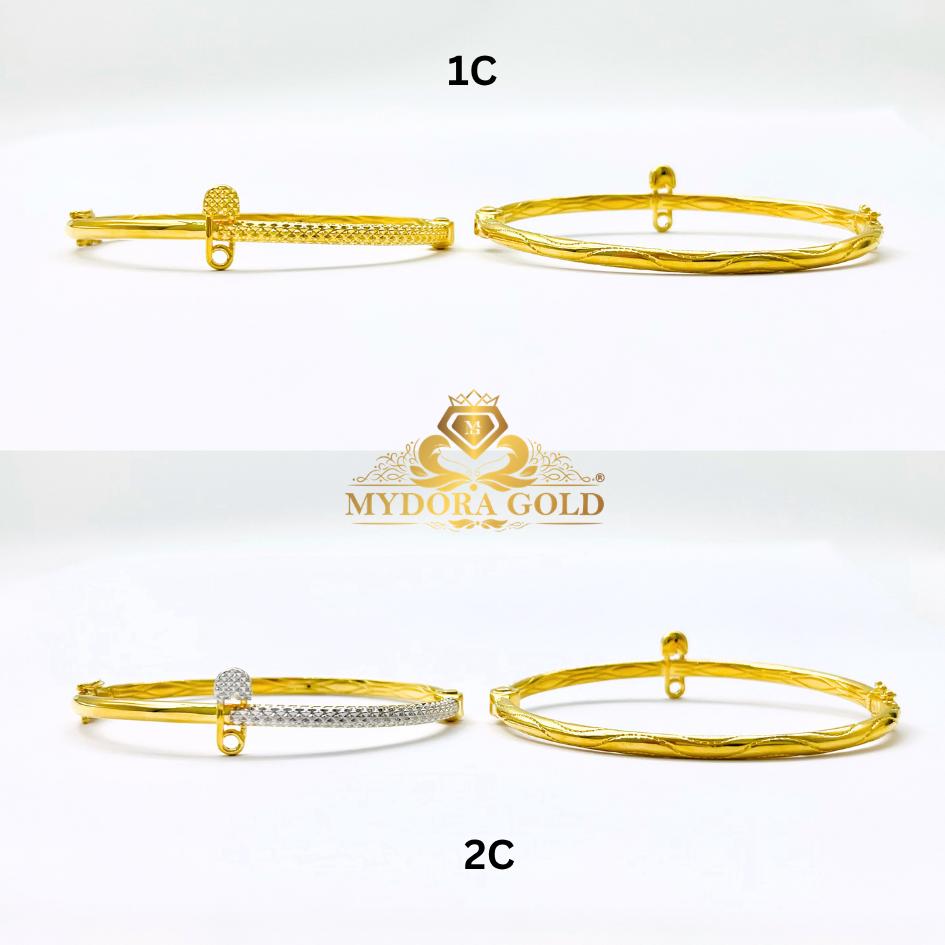 MYDORA EMAS 916 Gelang Moden Safety Pin l EMAS 916/22K