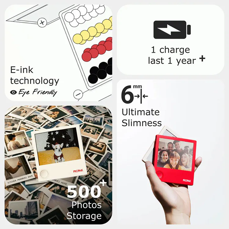 香港行貨 PICPAK 迷你 E-Ink 數碼相架