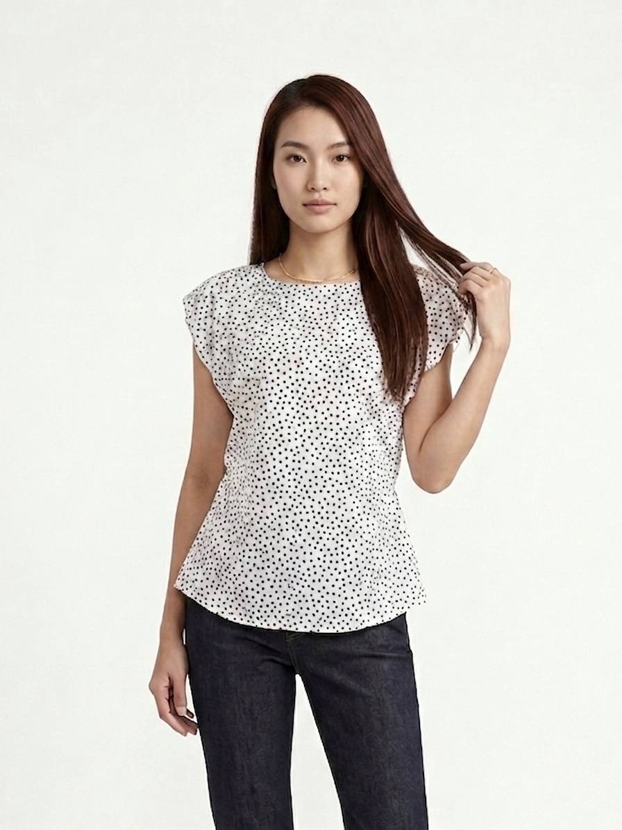 W6318 - Back Slit Blouse