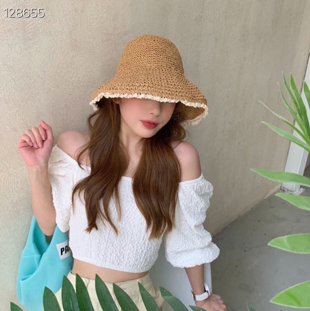 LY18 花邊草帽