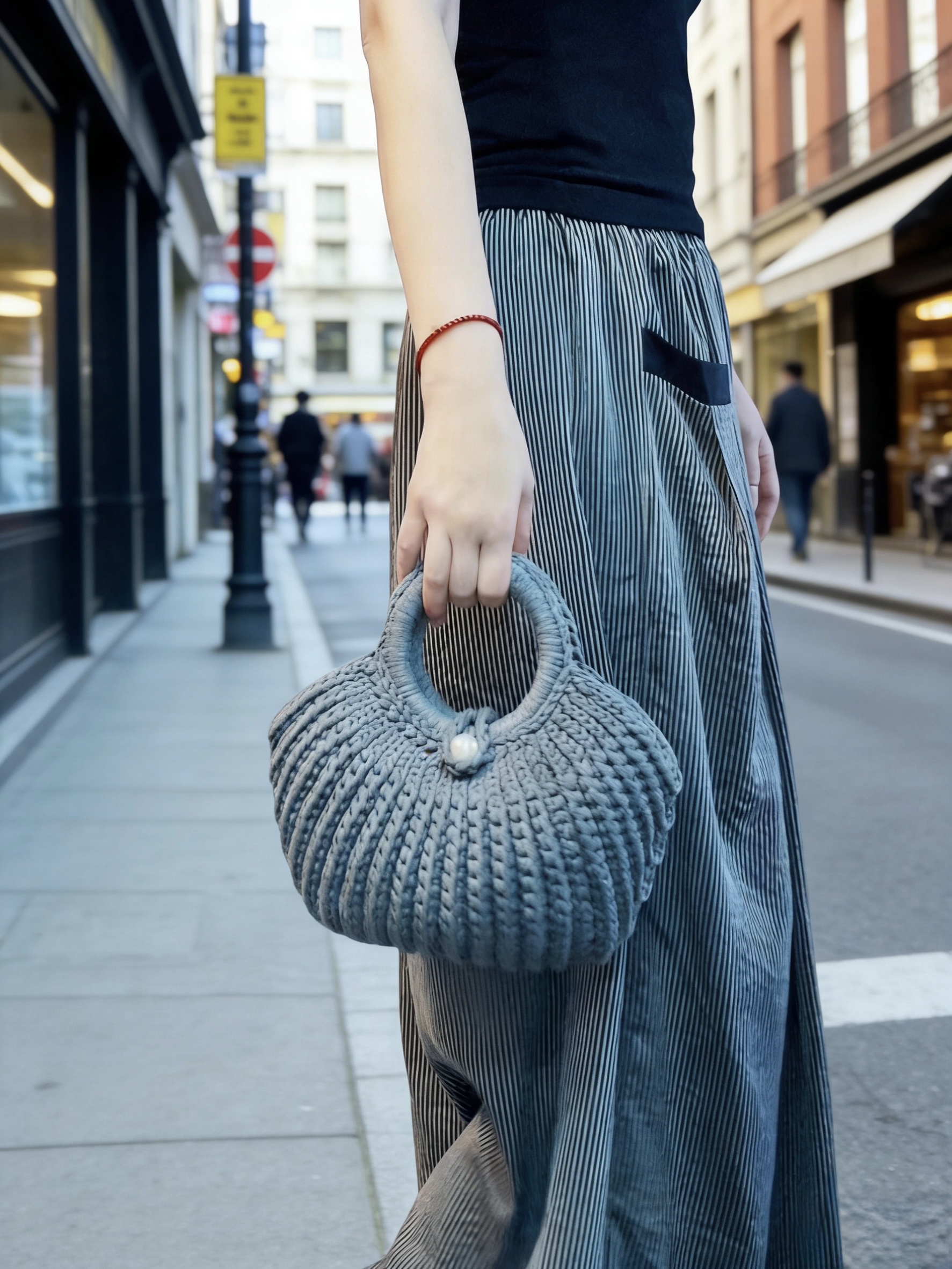 手工編織 毛冷編織手袋 特價作品