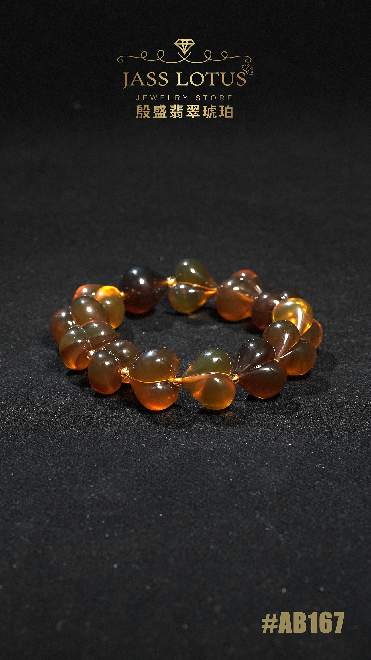 多寶立體心心手串