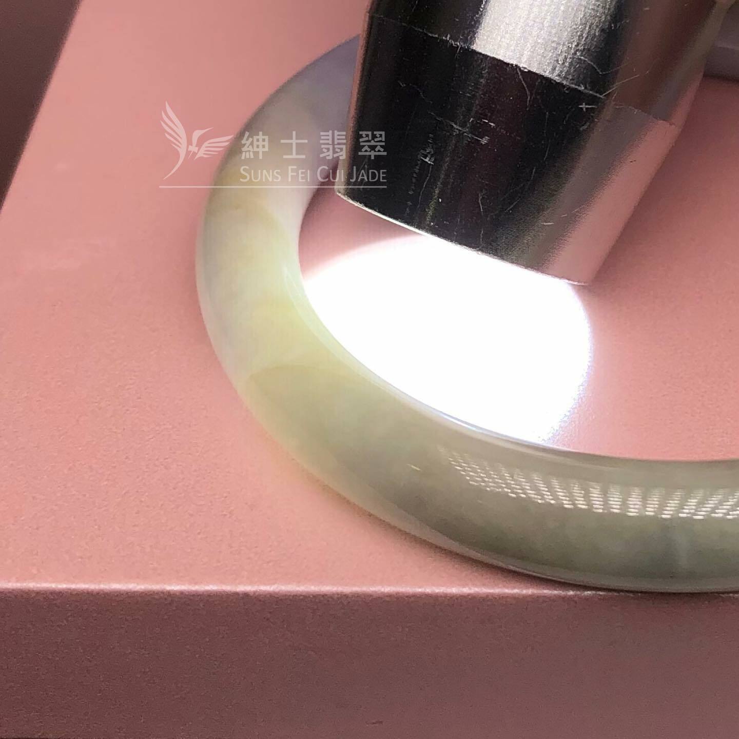 桃紅春圓鐲 51.3mm