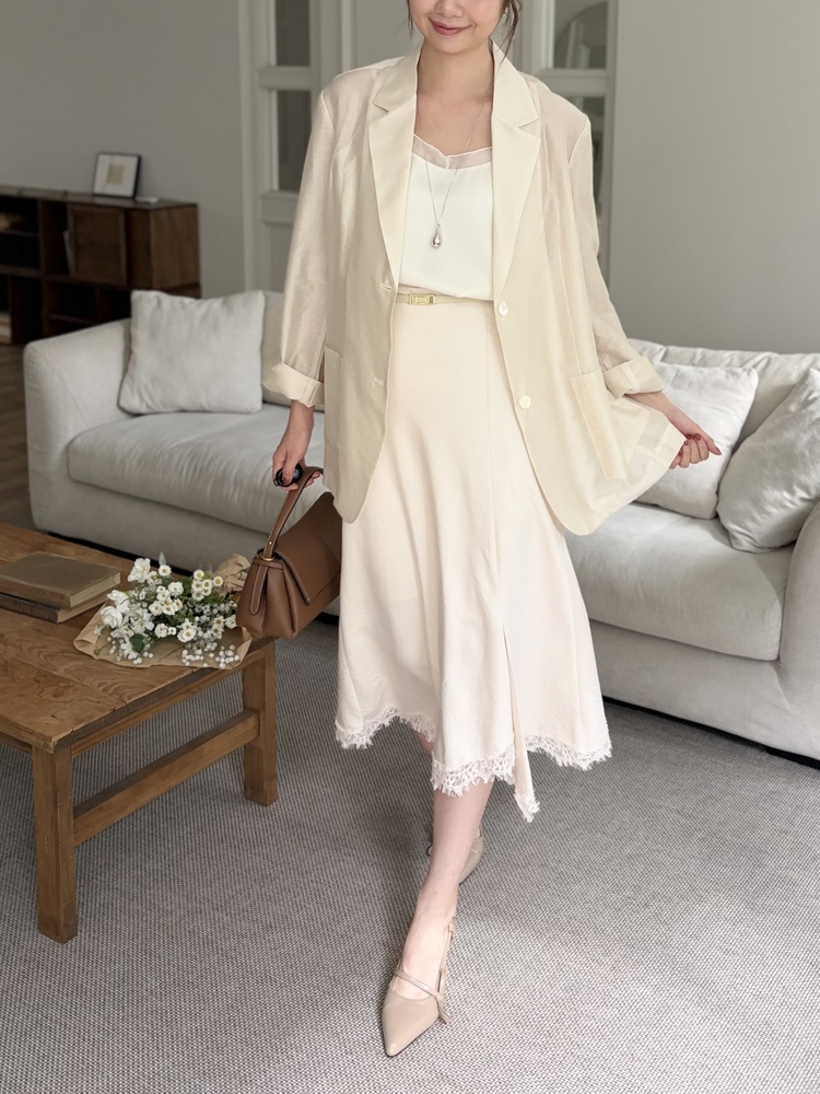 Silky Adjustable Cami (Ivory)