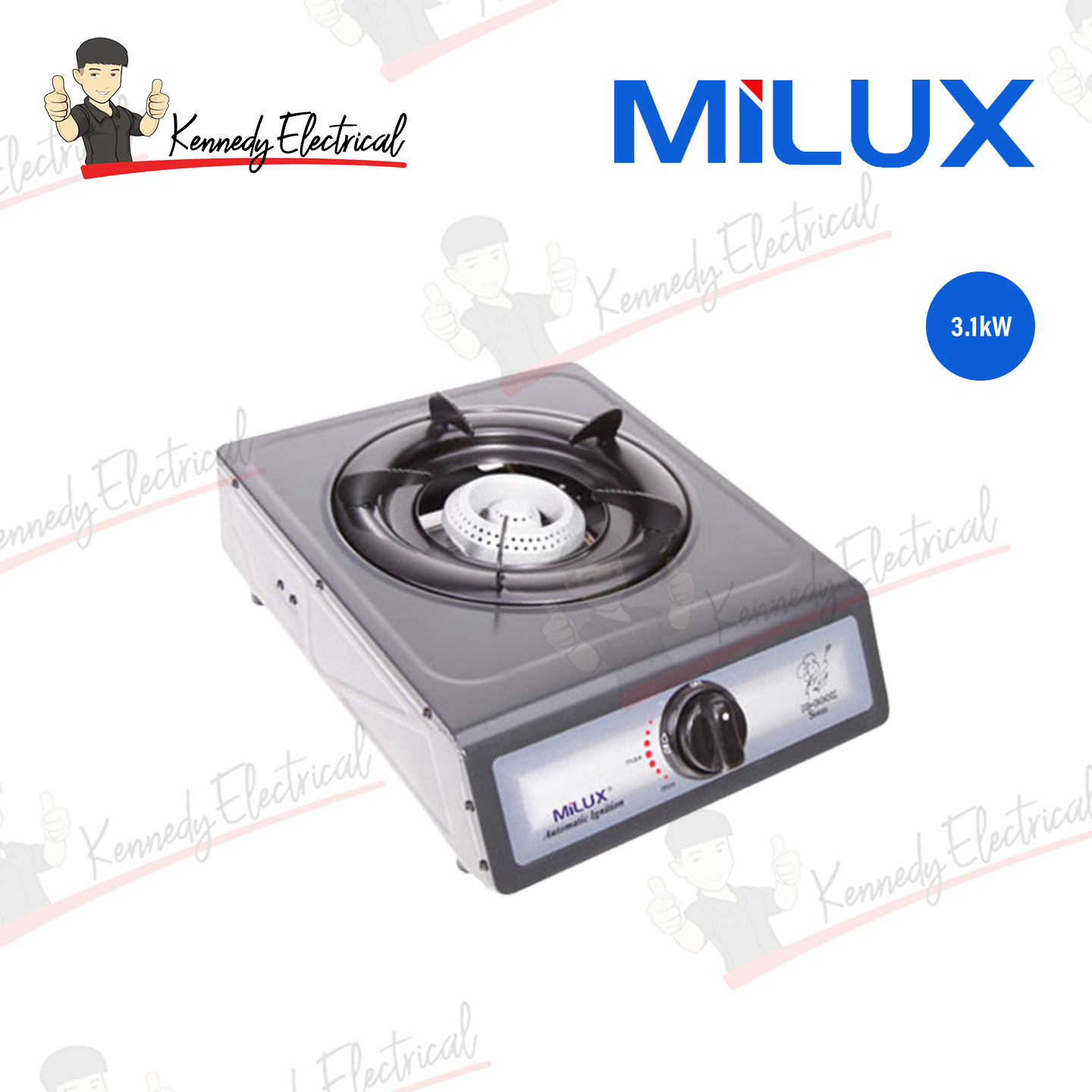 Milux Epoxy Body Single Burner Gas Cooker (ME-100)