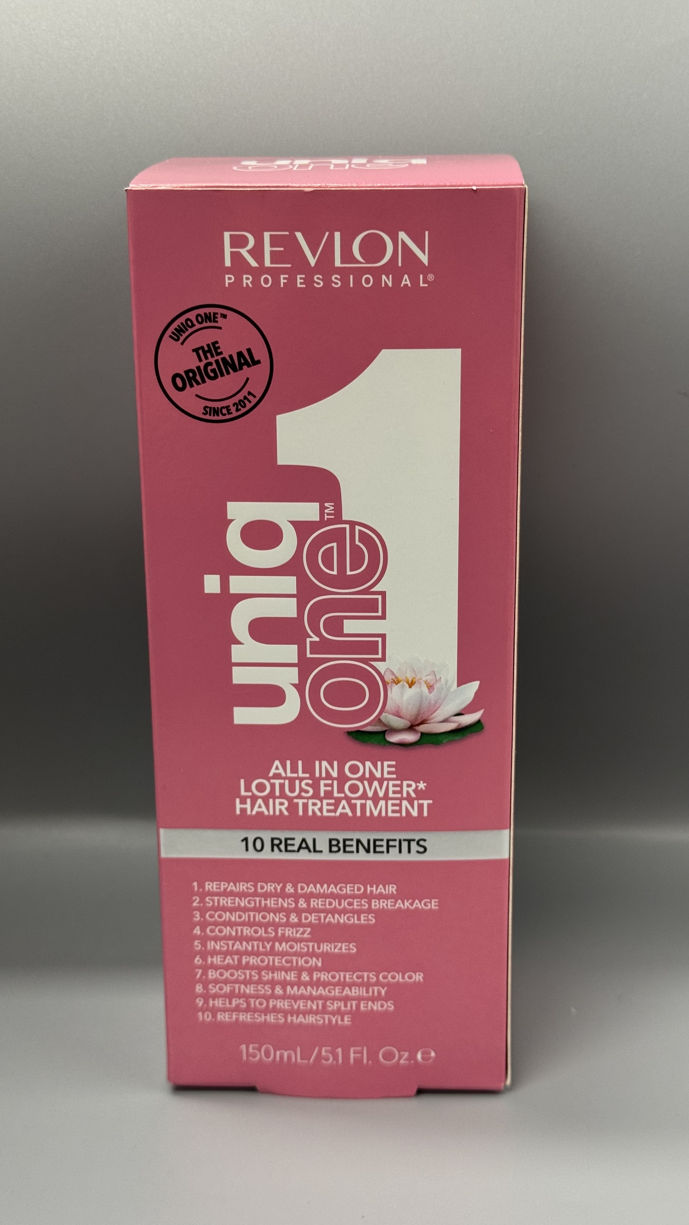 Revlon Professional UniqOne Lotus Flower 十效合一免沖護髮噴霧 150ml｜蓮花香味 