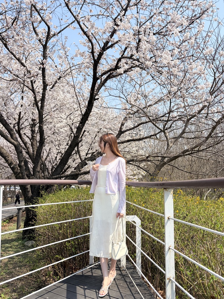 Romance Slim Cami Dress (Ivory)