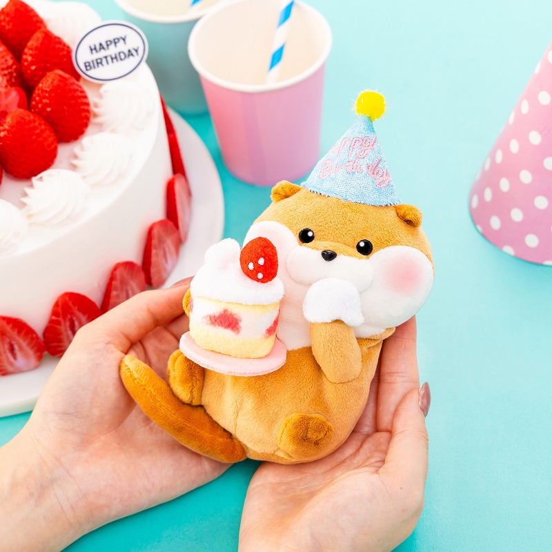 日本預訂📍可愛謊言的水獺生日食蛋糕公仔吊飾 20/3日本開售