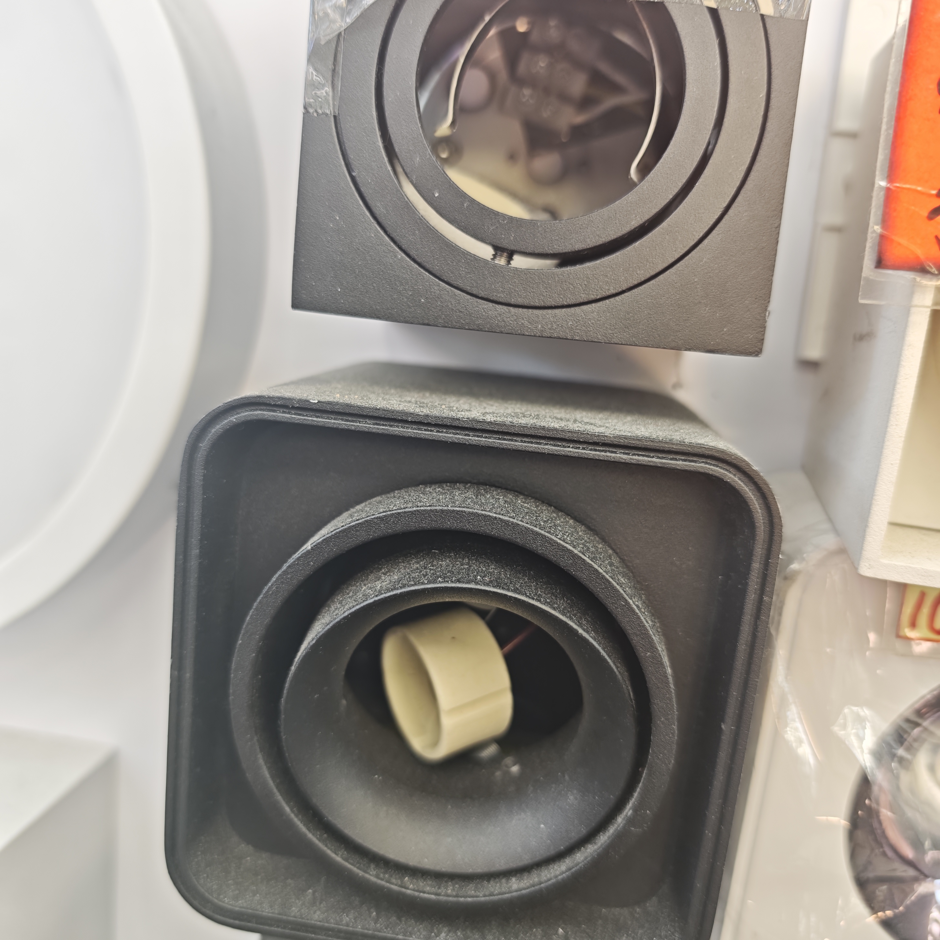 方形盒仔燈 黑色靜謐系列 單頭盒仔燈燈殼 GU10燈盒 可換GU10燈膽 可調節照射角度