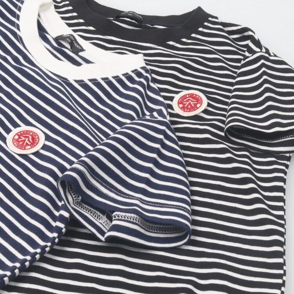 🆕【⭐訂購⭐】🇯🇵日本直送🌀Daddy oh Daddy 刺繡貼片 條紋 短袖T恤［2款選］🌀 [ELDA-0278][260530]
