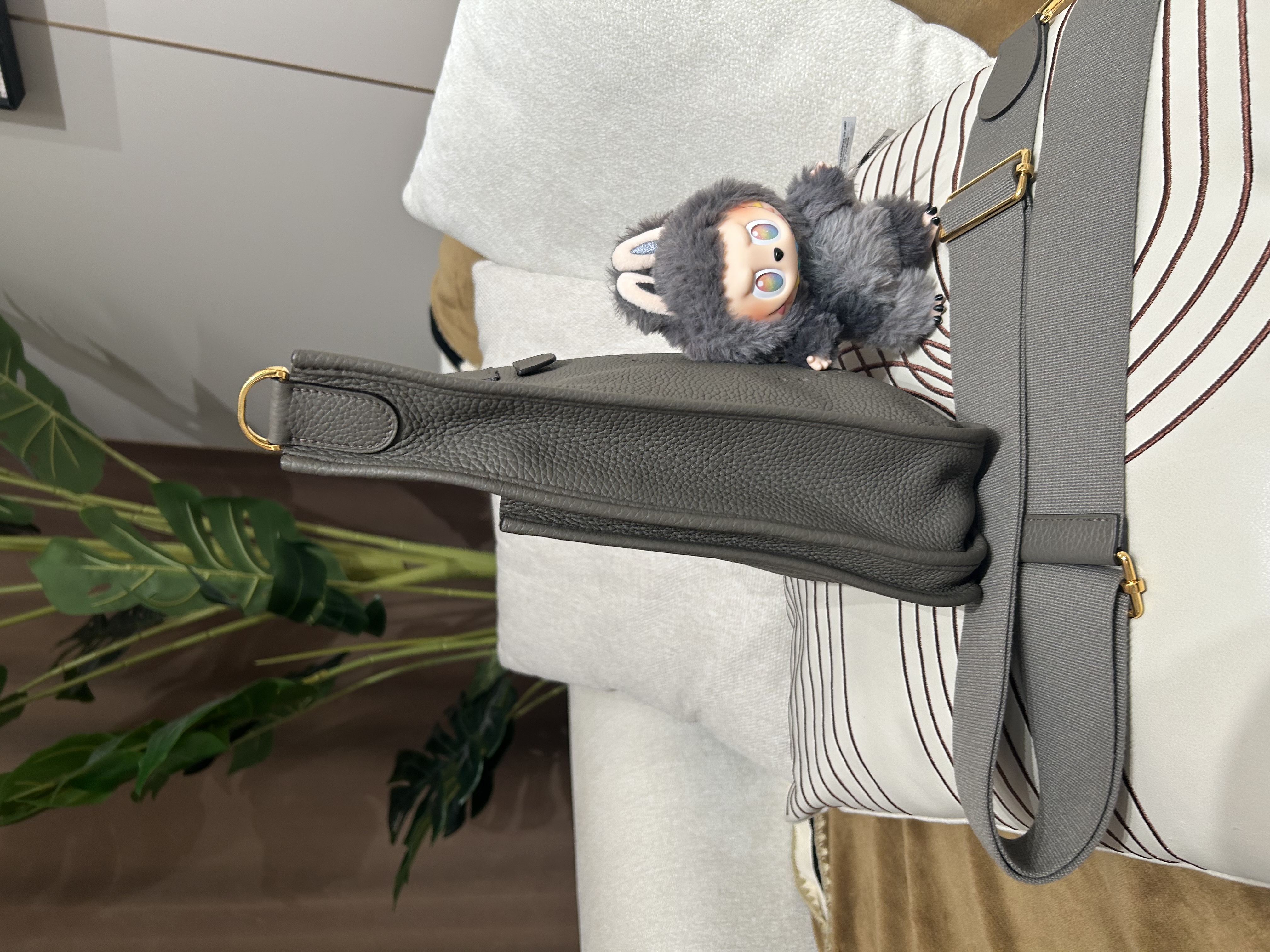 Hermes Evelyne 29 Stamp C 錫器灰 100%Authentic, 98%New ✅Dust bag