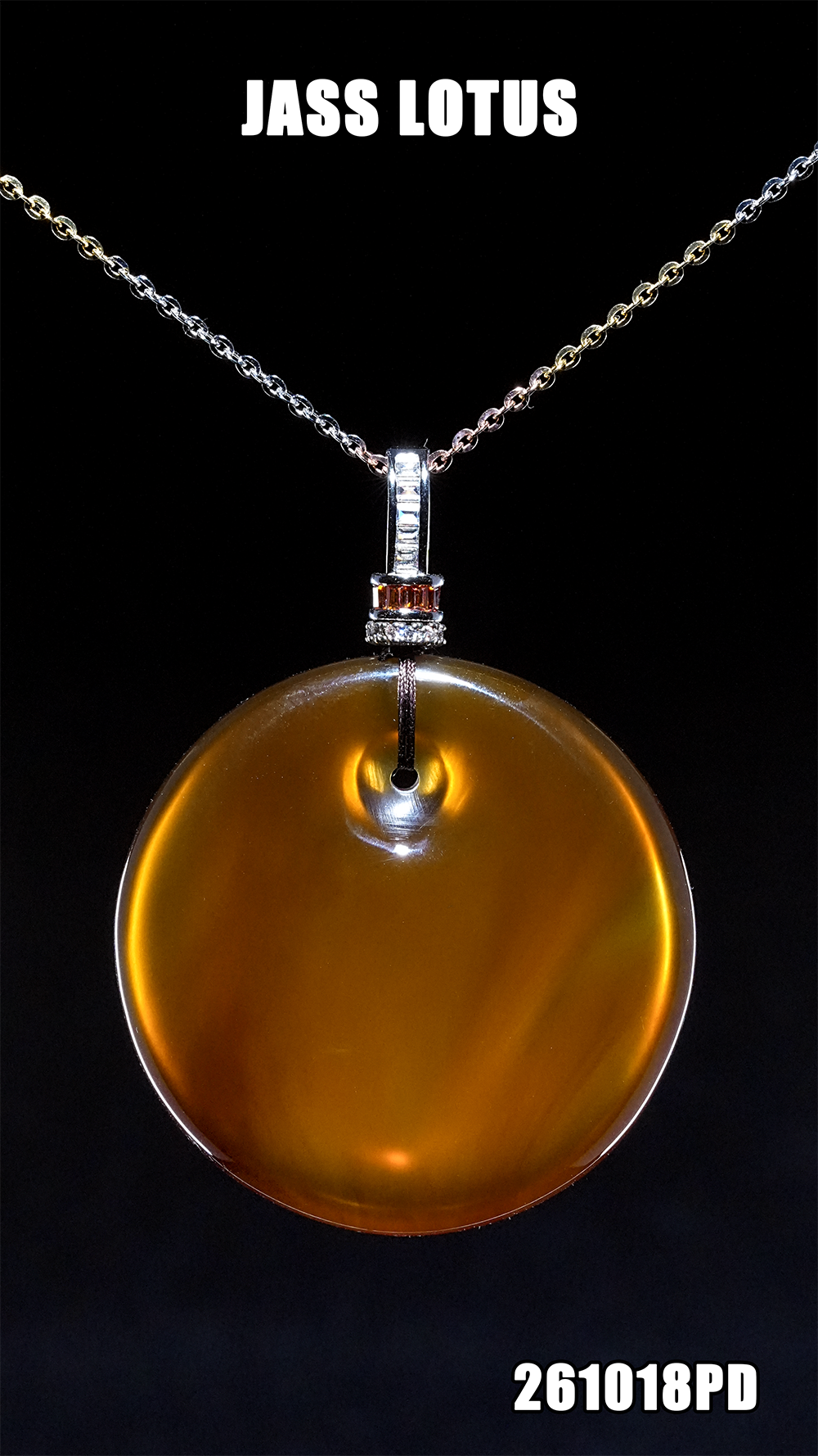 緬甸天然琥珀紫羅蘭珀公主扣吊墜