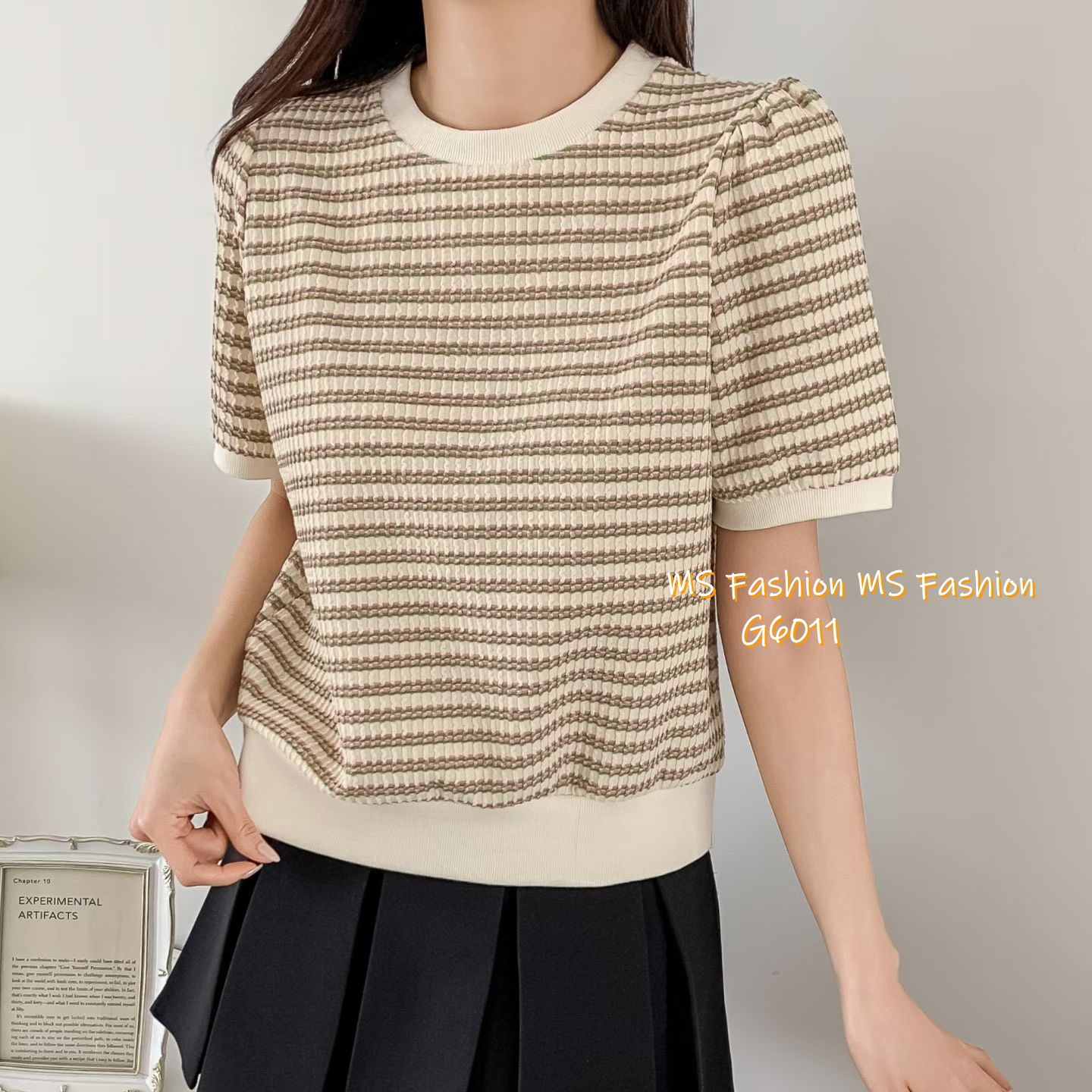 G6011 韓國🇰🇷靚色橫間top