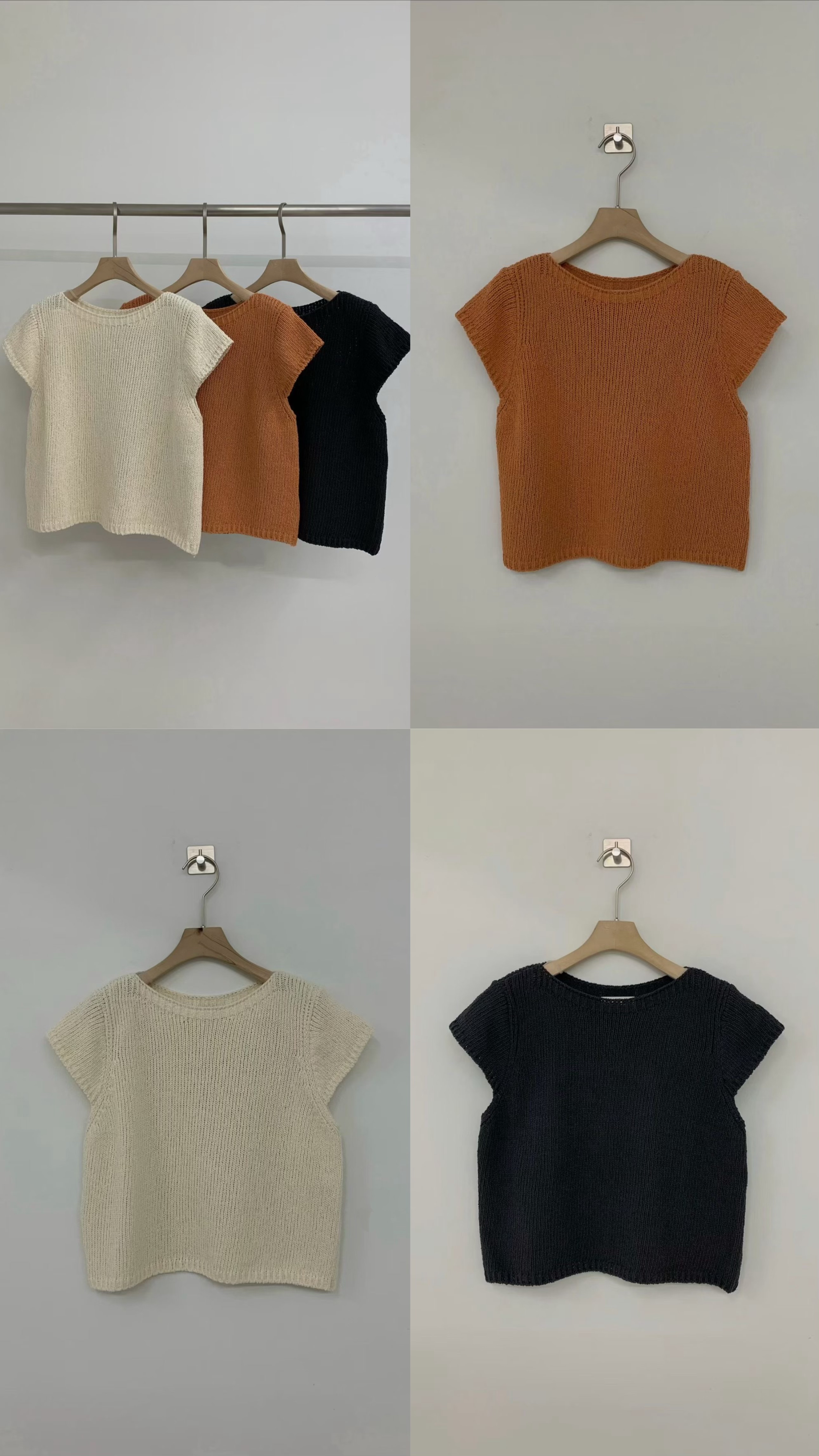(推薦款） High quality cotton knit #top127