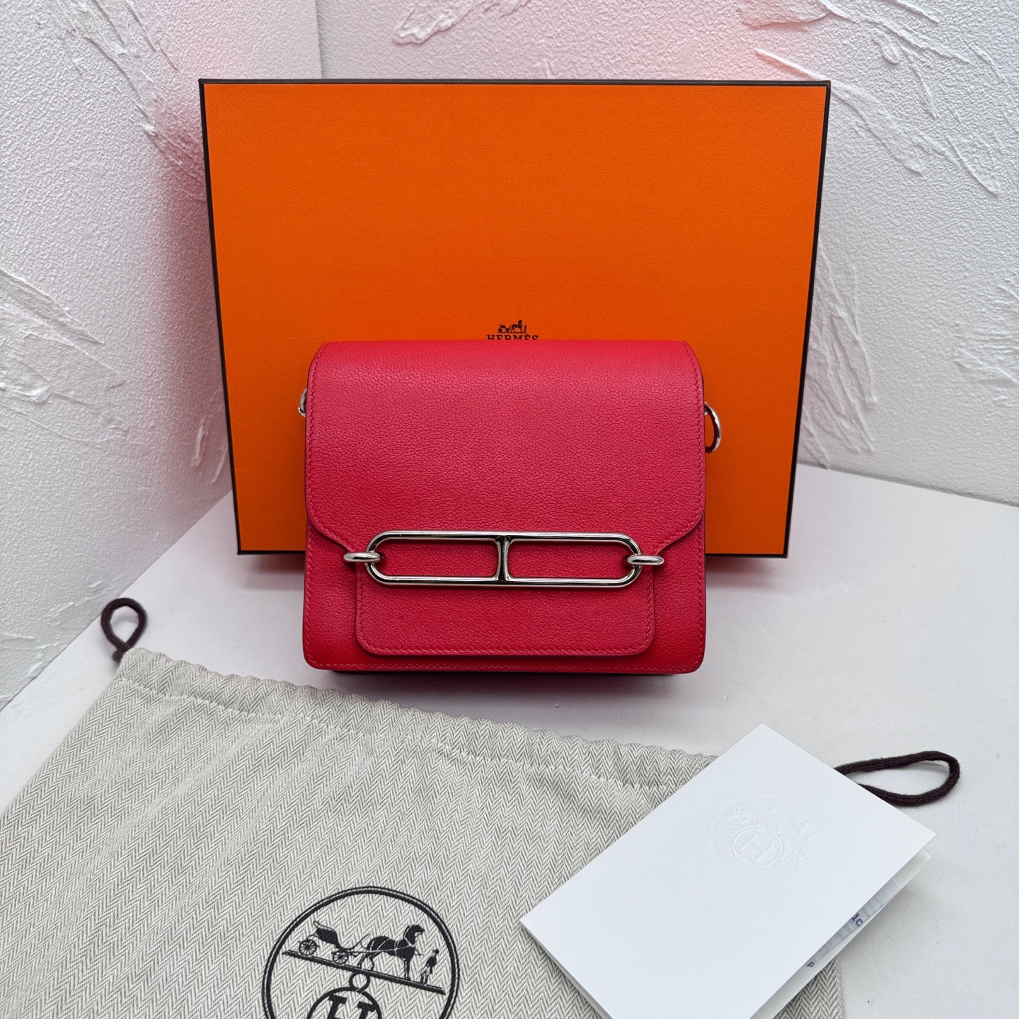 Pre owned hermes roulis mini stamp X/ Y08211