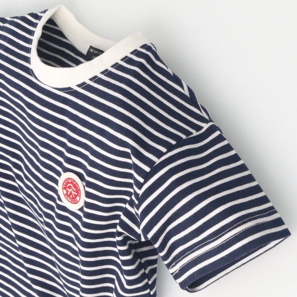 🆕【⭐訂購⭐】🇯🇵日本直送🌀Daddy oh Daddy 刺繡貼片 條紋 短袖T恤［2款選］🌀 [ELDA-0278][260530]