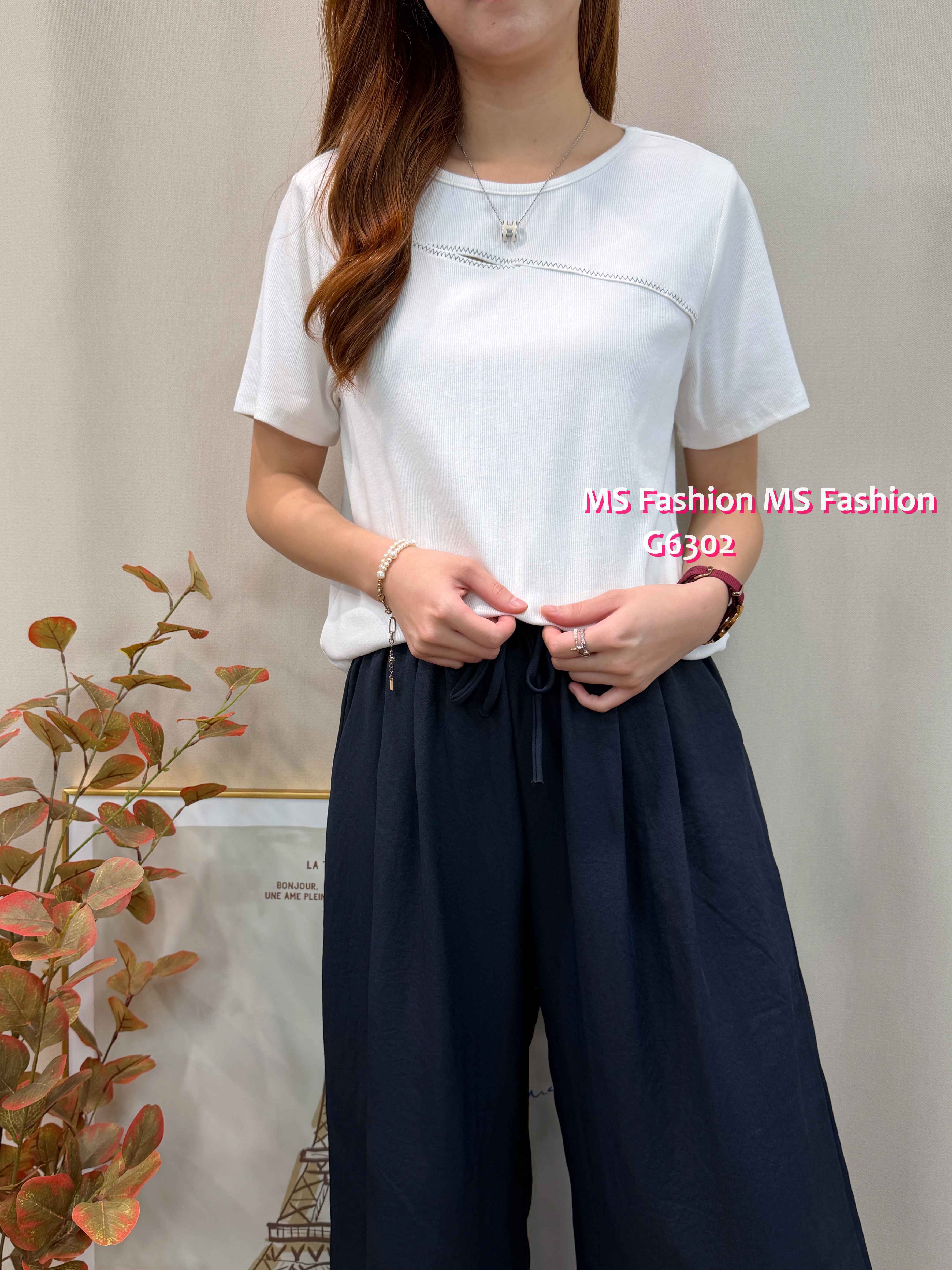 G6302 胸前小孔top