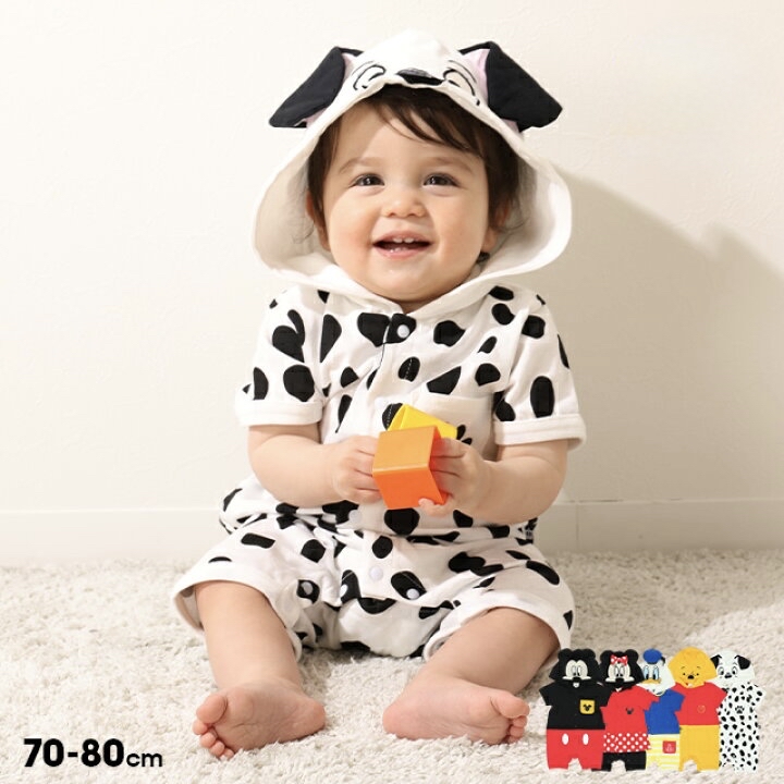 🇯🇵預訂 日本直送🇯🇵Babydoll x Disney五色人物造型連帽短袖連身服