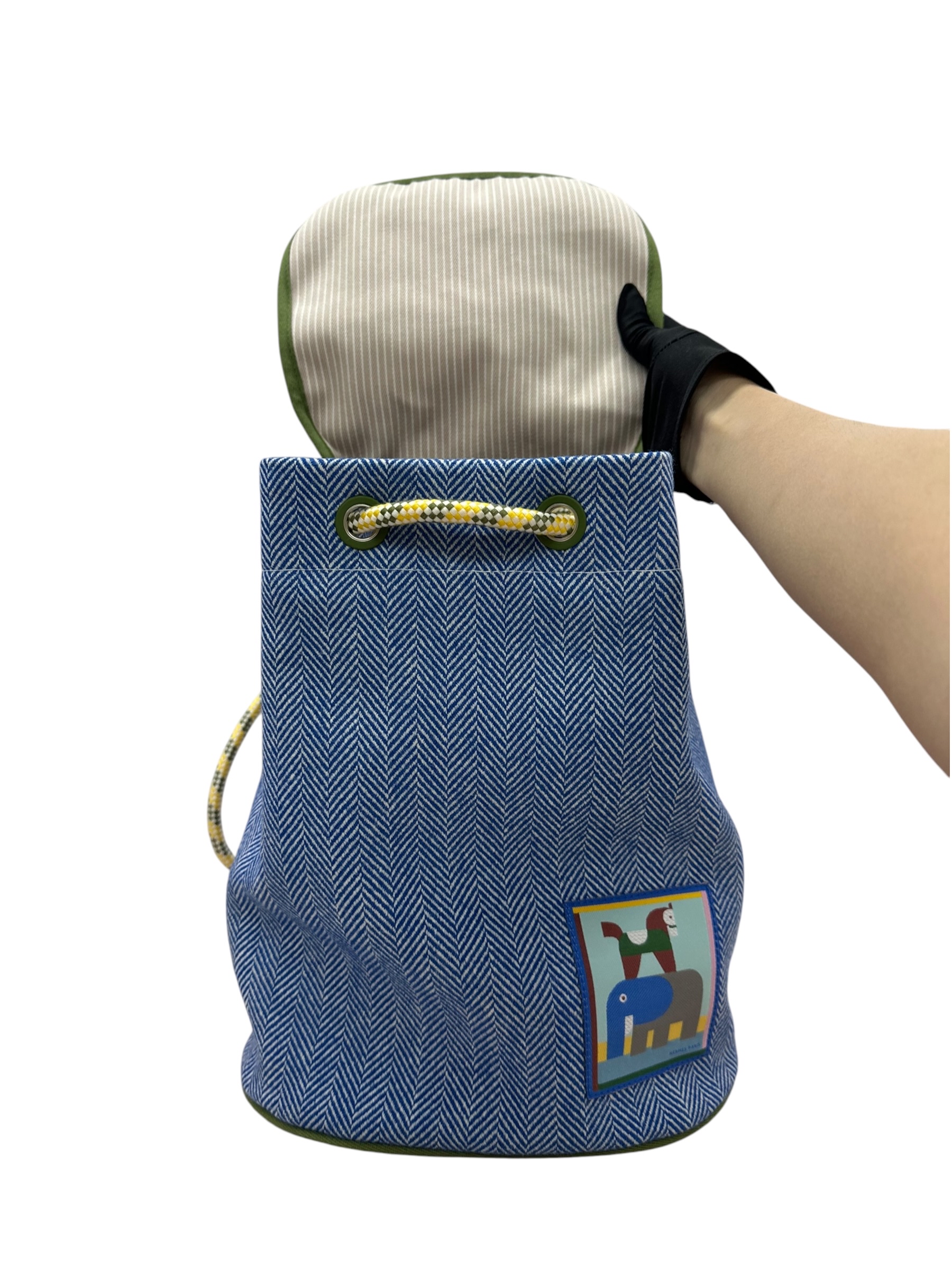 Pre-owned Hermes Animaux Blocks backpack / Product Code: 082109