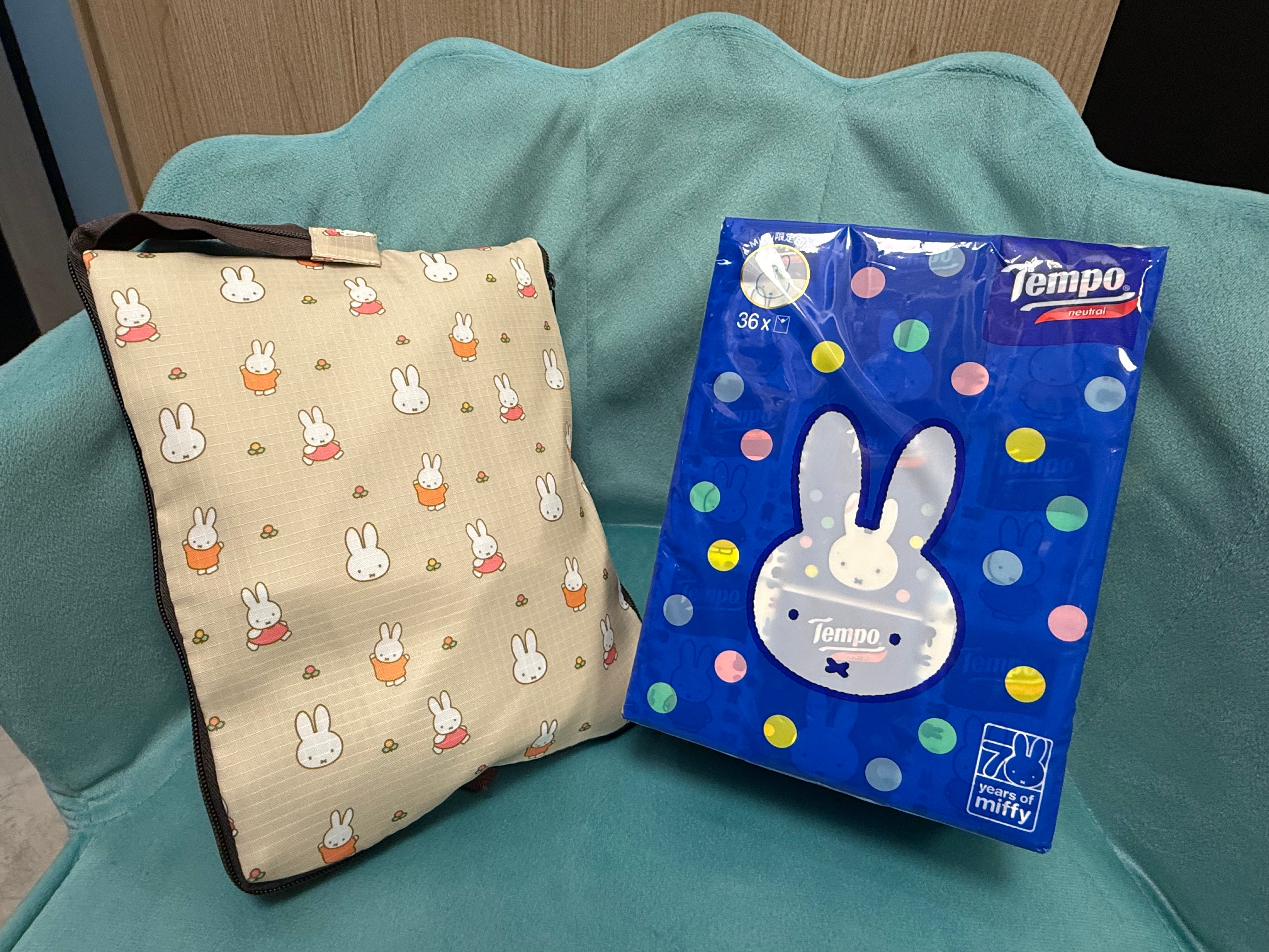 米粉必搶 Tempo x Miffy限定絕版套裝 - Miffy摺叠行李袋加迷利紙巾(36包經濟裝) #此貨品不納入滿$600順豐免運費