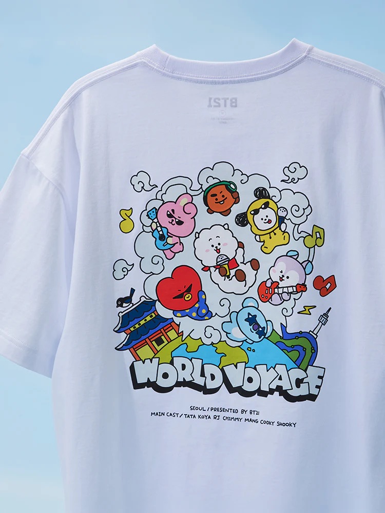 📦訂購 韓國代購 Line Friends BT21 (WORLD VOYAGE) SHORT SLEEVE T-SHIRT 短袖T恤