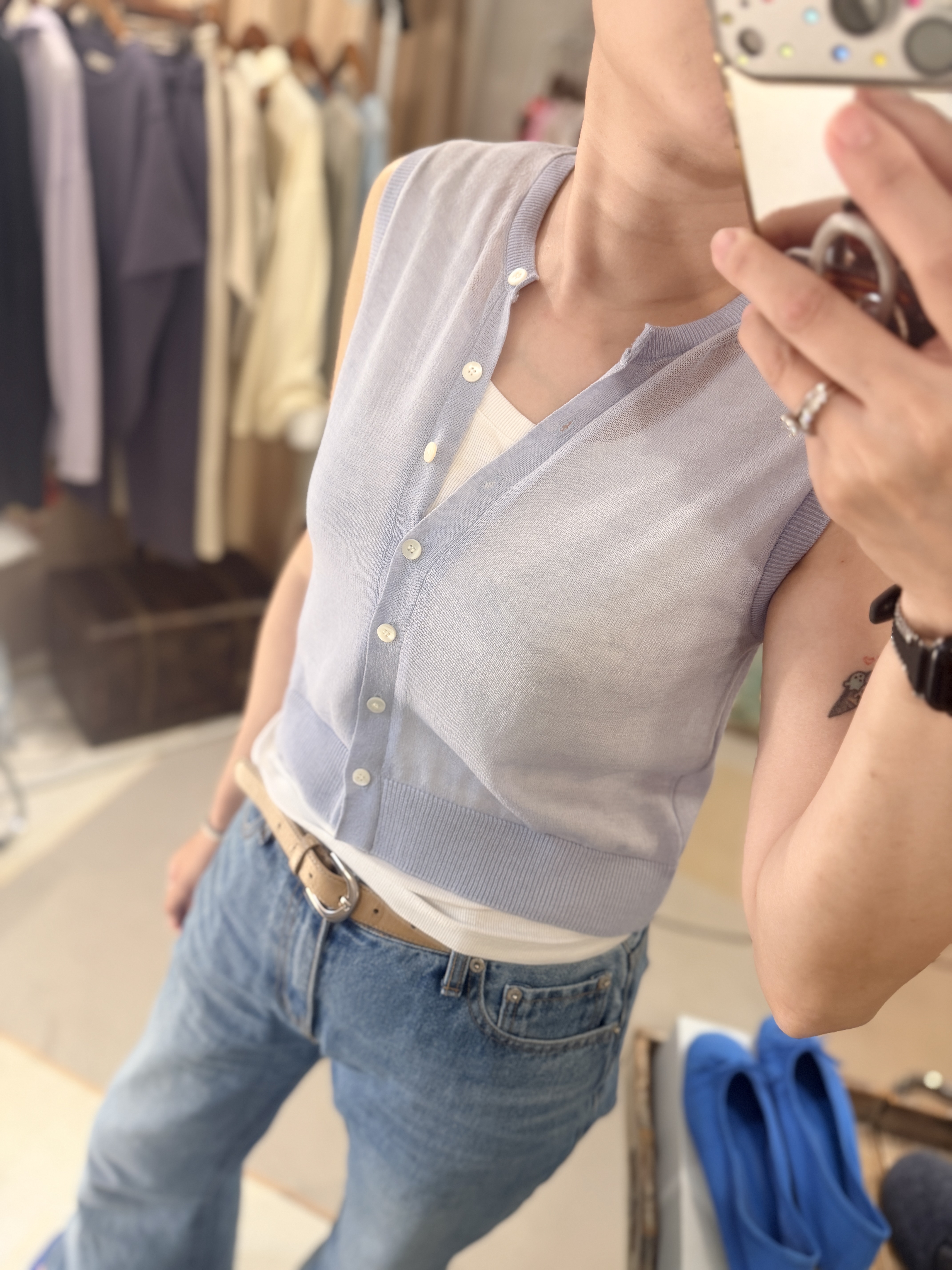 Light vest cardigan 