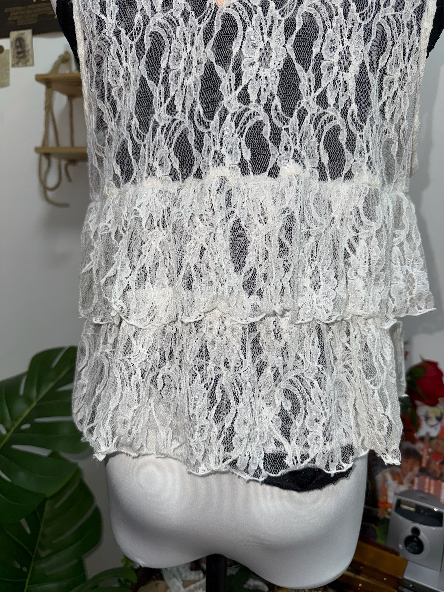 Romantic Lace Ruffles Layer Outer