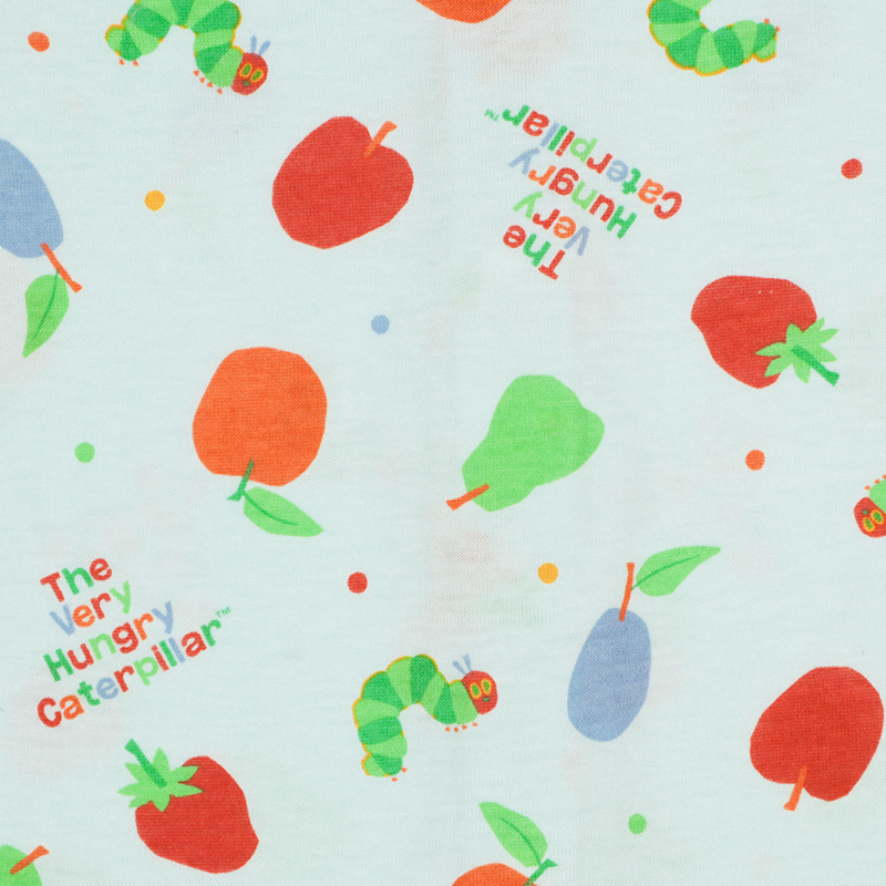 🇯🇵預訂 日本直送🇯🇵好餓的毛毛蟲滿印淺藍色短袖連身服