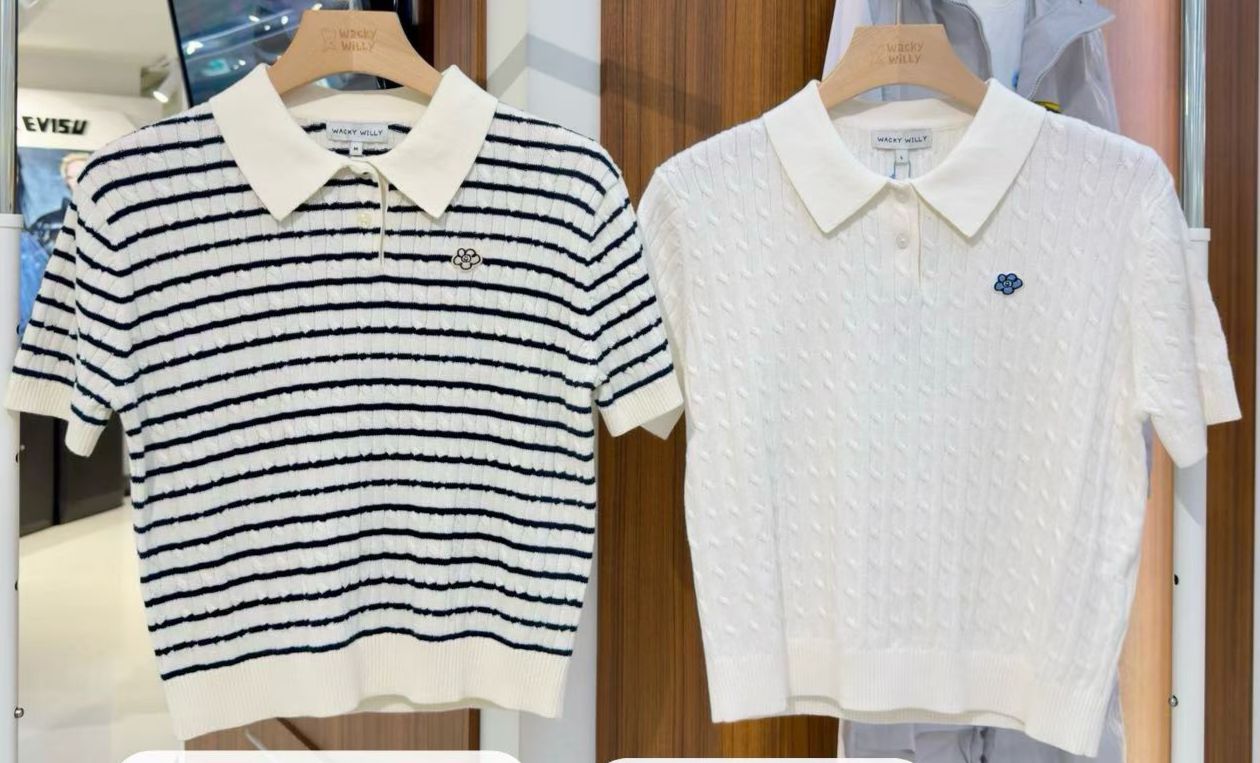 🌱​WACKY WILLY🌱 New女款polo針織top 韓國連綫折扣💛 Size s /m/L