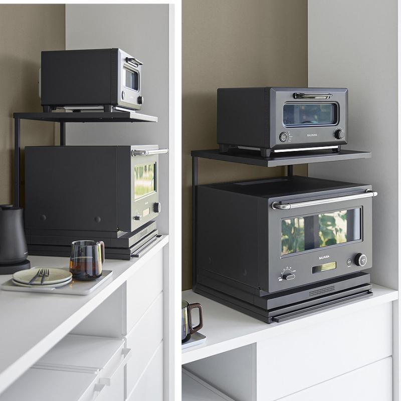 🔥🔥【日本直送《TOWER》雙層廚房電器架（附滑動工作台）】