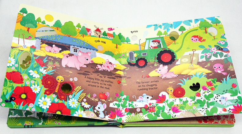 Usborne Farm Sounds book 農場奇妙觸摸發聲書